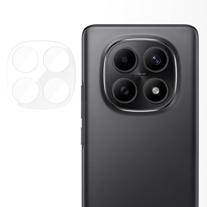 Tempered glass camera lens protector film for tri-lens phone, clear anti-fingerprint set