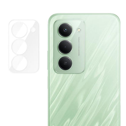 Tempered glass camera lens protector film for tri-lens phone, clear anti-fingerprint set