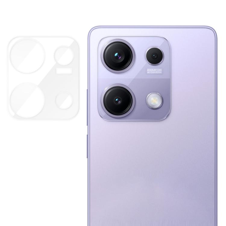 Transparent camera lens tempered glass film with cutouts for triple-lens camera