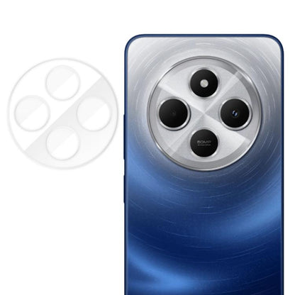 Transparent camera lens tempered glass film with cutouts for circular multi-lens array