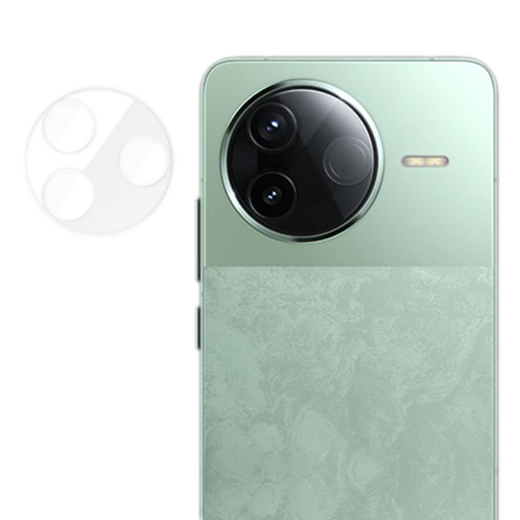 Clear camera lens tempered glass film with anti-fingerprint cutout for one lens