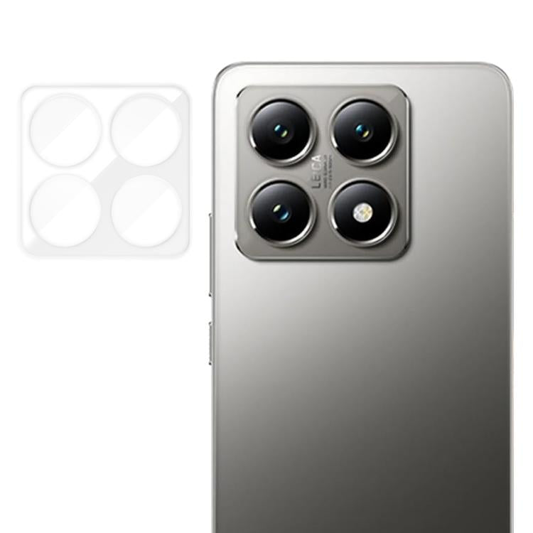 Transparent tempered glass camera lens film with anti-fingerprint cutouts for quad lenses
