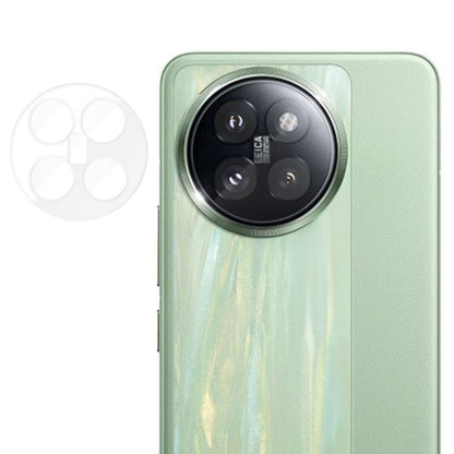 Transparent tempered glass camera lens film with anti-fingerprint cutouts for quad lenses