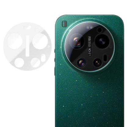 Tempered glass camera lens protector film for tri-lens phone, clear anti-fingerprint set