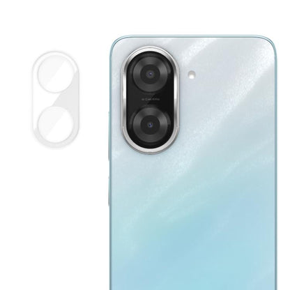 Clear anti-fingerprint camera lens tempered glass film with two lens cutouts