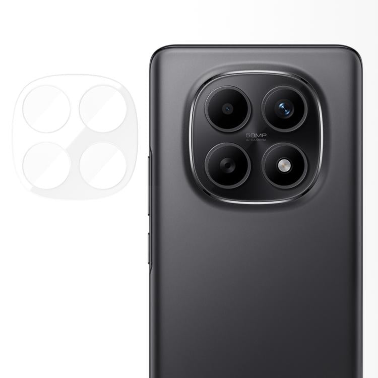 Tempered glass camera lens protector film for tri-lens phone, clear anti-fingerprint set
