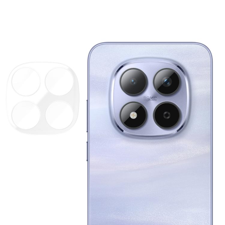 Tempered glass camera lens protector film for tri-lens phone, clear anti-fingerprint set