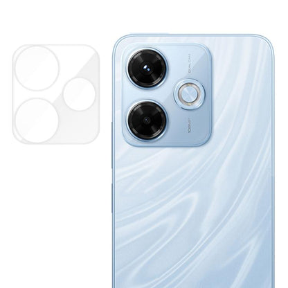 Transparent HD camera lens tempered glass film set with cutouts for two lenses