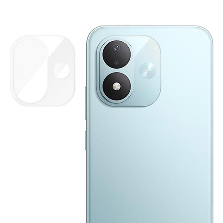 Transparent tempered glass camera lens protector film with 2 cutouts