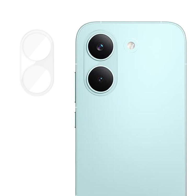 Transparent tempered glass camera lens protector film with 2 cutouts