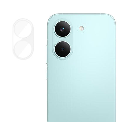 Transparent tempered glass camera lens protector film with 2 cutouts