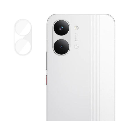 Transparent tempered glass camera lens protector film with 2 cutouts