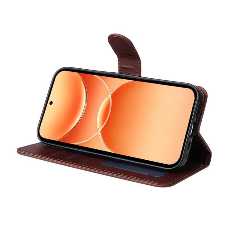 ENKAY Card Wallet Calf Texture Leather Phone Case with Screen Film, For OPPO A7 Pro Max, For OPPO Reno15 Pro Max Global, For OPPO Reno15 Pro Global, For OPPO Reno15 Global, For OPPO A6 4G / A6x 4G / 5G Global, For OPPO A6 5G / A6 Pro 4G / 5G Global