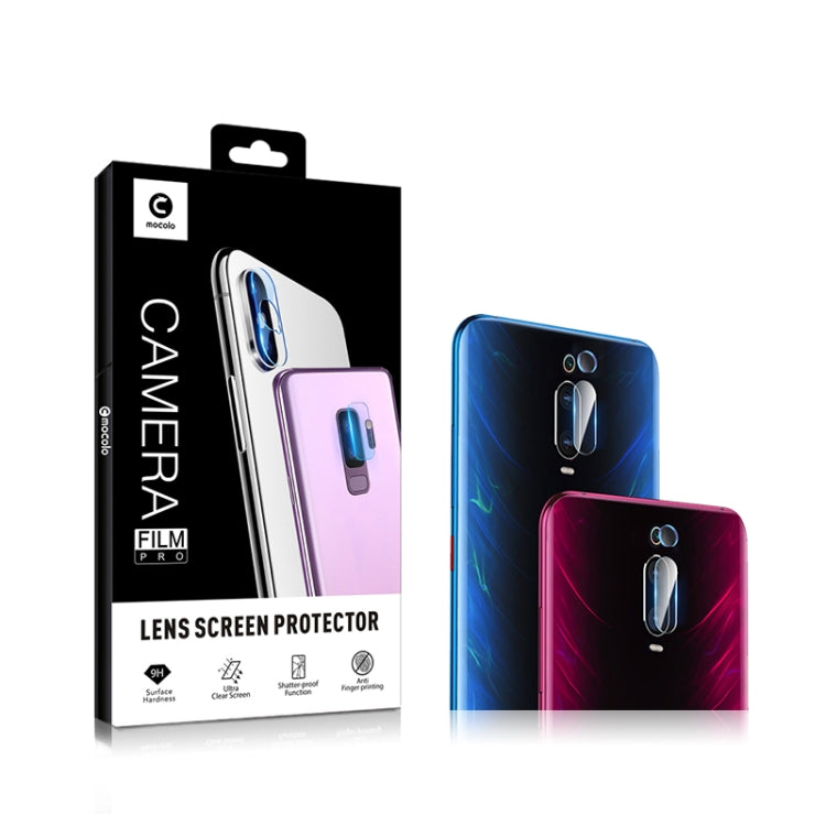 mocolo rear camera lens screen protector 2-pack in box with tempered glass films