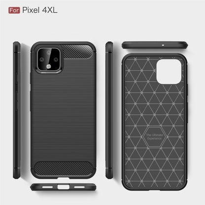 Brushed Texture Carbon Fiber TPU Case for Google Pixel 4XL, For Google Pixel 4 XL