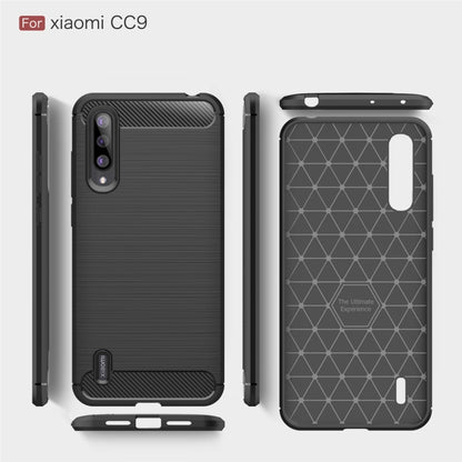 Brushed Texture Carbon Fiber TPU Case for  Xiaomi Mi CC9