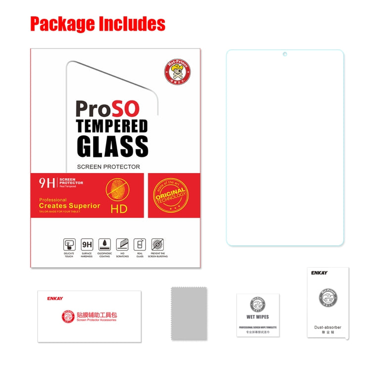 Tempered glass screen protector package kit with included accessories and cleaning wipes