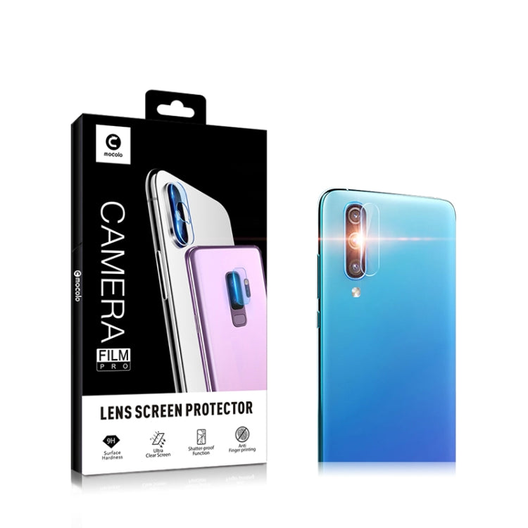 2PCS mocolo 0.15mm 9H 2.5D Round Edge Rear Camera Lens Tempered Glass Film for, Galaxy A50, Galaxy A70