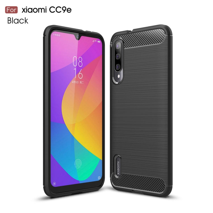 Brushed Texture Carbon Fiber TPU Case for Xiaomi Mi CC9e / Xiaomi A3, For Xiaomi Mi CC9e