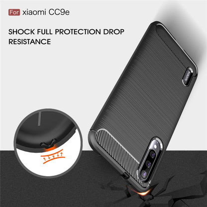 Brushed Texture Carbon Fiber TPU Case for Xiaomi Mi CC9e / Xiaomi A3, For Xiaomi Mi CC9e
