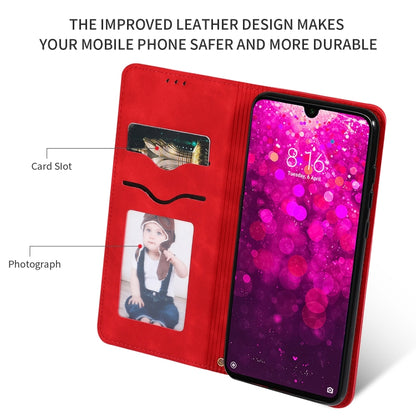Retro Skin Feel Business Magnetic Horizontal Flip Leather Case for Xiaomi Redmi 7 / Redmi Y3, Red, Dark Gray, Navy Blue, Army Green, Brown