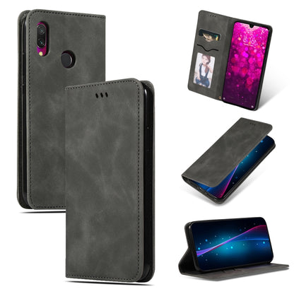 Retro Skin Feel Business Magnetic Horizontal Flip Leather Case for Xiaomi Redmi 7 / Redmi Y3, Red, Dark Gray, Navy Blue, Army Green, Brown