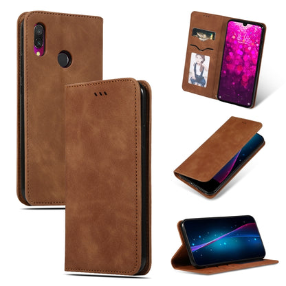 Retro Skin Feel Business Magnetic Horizontal Flip Leather Case for Xiaomi Redmi 7 / Redmi Y3, Red, Dark Gray, Navy Blue, Army Green, Brown