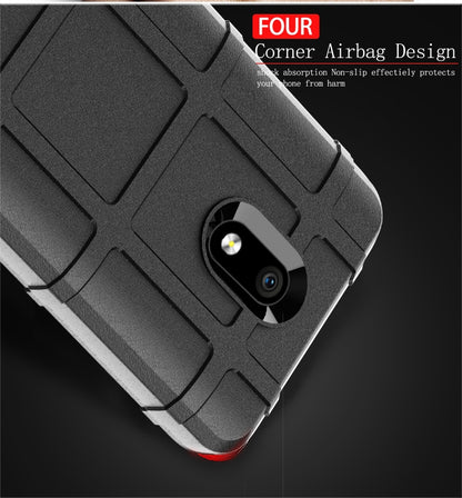 Shockproof TPU phone case, dark gray rugged corner with airbag-style bumper