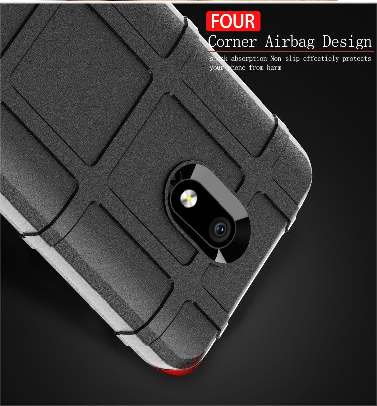 Rugged shockproof TPU phone case for Nokia 3.1C, black textured corner with camera opening