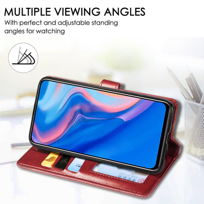 Leather phone wallet case with card slot, phone window, and folding stand