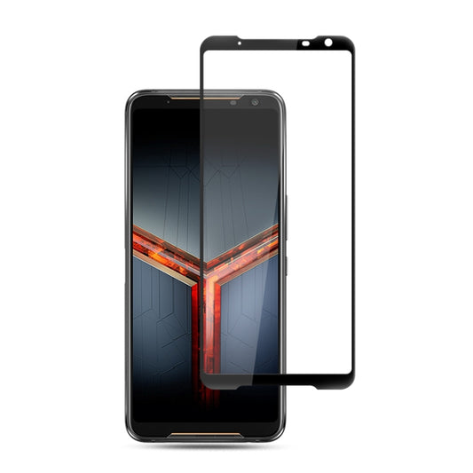 Tempered glass screen protector for Asus ROG Phone II, full-glue clear panel