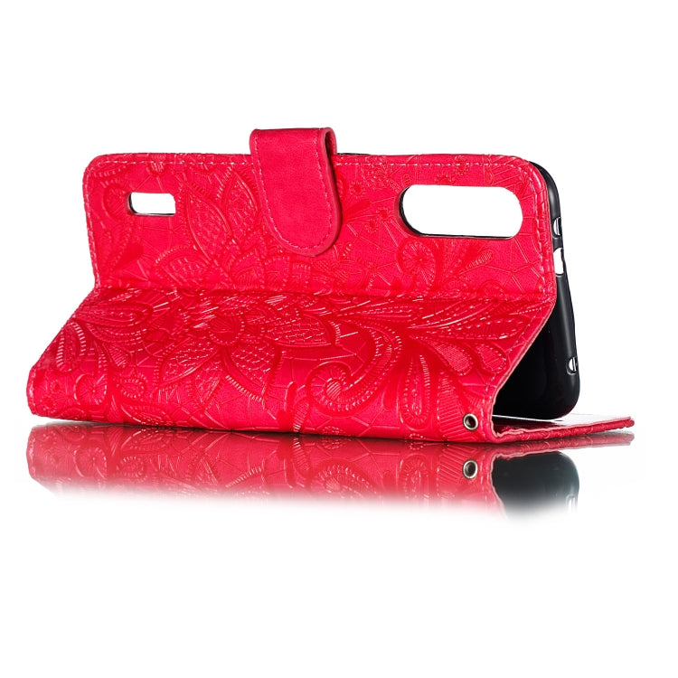 Lace Flower Embossing Pattern Horizontal Flip Leather Case for Xiaomi Mi CC9e / A3  , with Holder & Card Slots & Wallet & Photo Frame & Lanyard, For Xiaomi Mi CC9e