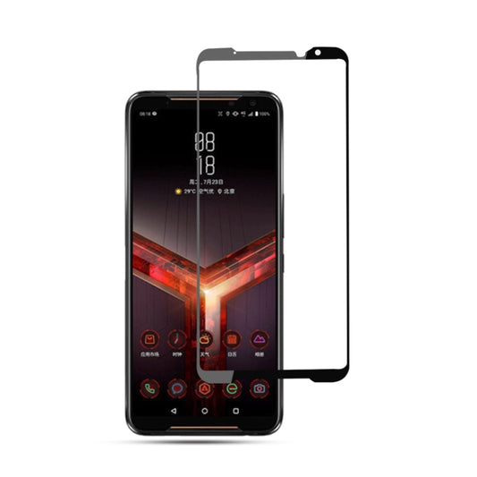 Tempered glass screen protector for phone with 2.5D rounded edges, clear film