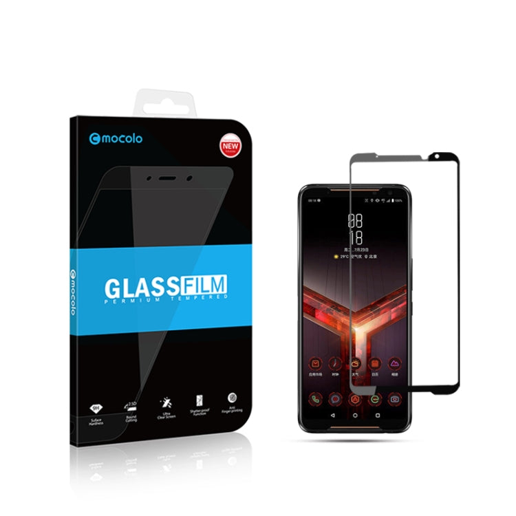 mocolo GLASSFILM tempered glass screen protector package with phone protector