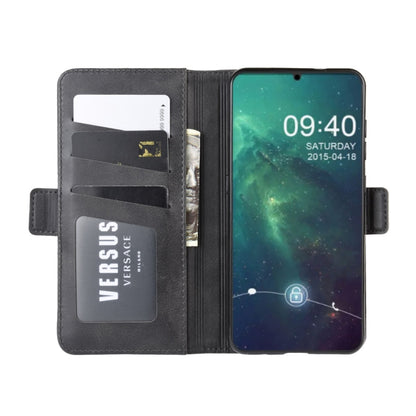 Black leather wallet stand phone case with card slots and phone display cover for Nokia 6.2