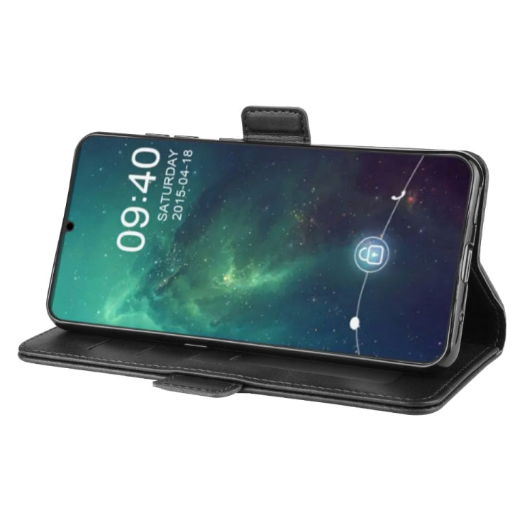 Black leather wallet stand phone case with flip stand for Nokia 6.2