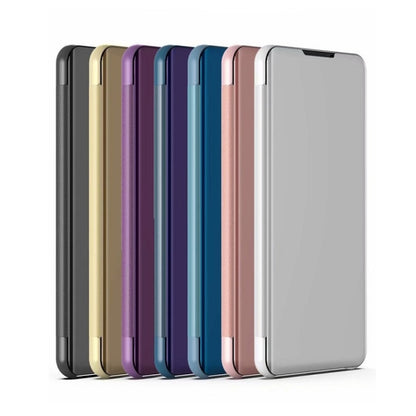 For Huawei 9X / 9XPro Plating Mirror Left and Right Flip Cover with Bracket Holster, For Huawei 9X