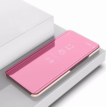 For Huawei 9X / 9XPro Plating Mirror Left and Right Flip Cover with Bracket Holster, For Huawei 9X