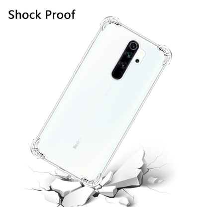 For Xiaomi Redmi Note 8 Pro Four-Corner Anti-Drop Ultra-Thin Transparent TPU Phone Case