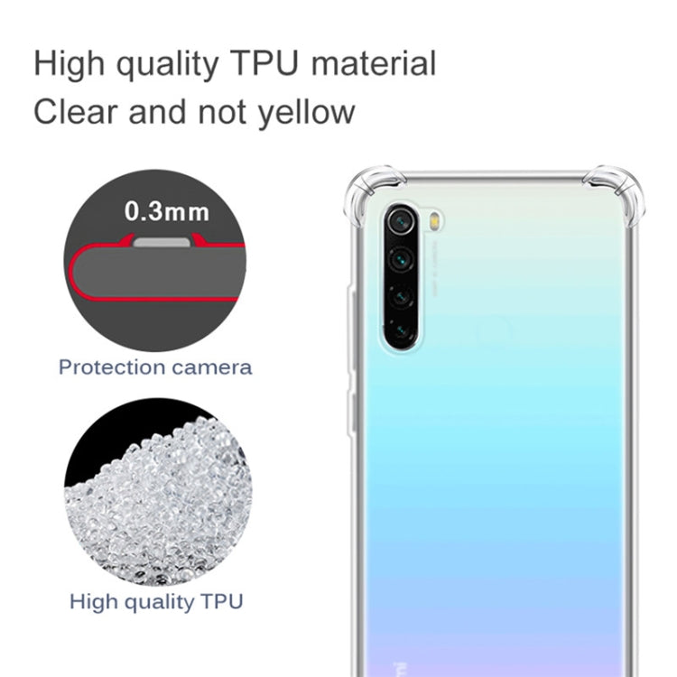 Clear TPU phone case with raised camera lip and slim protective edges