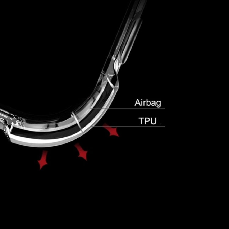 Flexible TPU bumper case with cushioned airbag-style edge for shock protection