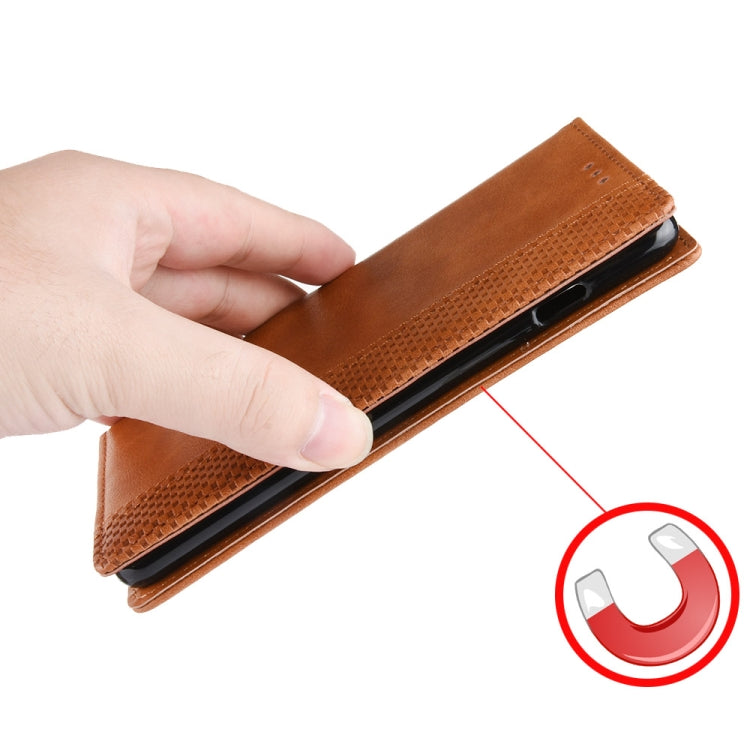 For Nokia 7.2 / Nokia 6.2 Magnetic Buckle Retro Crazy Horse Texture Horizontal Flip Leather Case , with Holder & Card Slots & Photo Frame