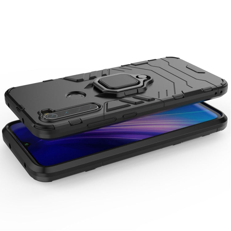 For Xiaomi Redmi Note8 PC + TPU Shockproof Protective Case with Magnetic Ring Holder