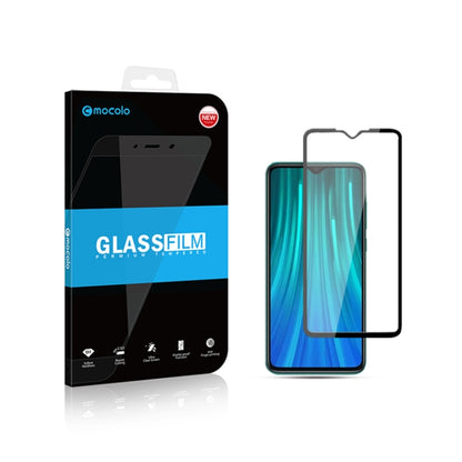2pcs mocolo 0.33mm 9H 2.5D Full Glue Tempered Glass Film, For Xiaomi Redmi Note 8, For Xiaomi Redmi Note 8 Pro
