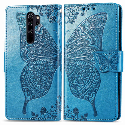 For Xiaomi Redmi Note 8 Pro Butterfly Love Flower Embossed Horizontal Flip Leather Case with Bracket / Card Slot / Wallet / Lanyard, For Redmi Note 8 Pro