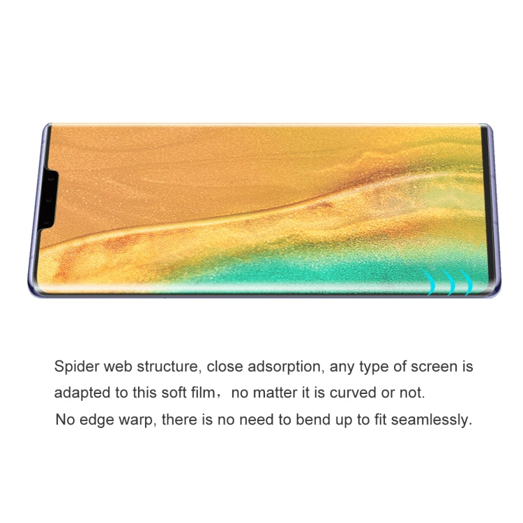 Full-screen screen protector film with curved-edge cutouts