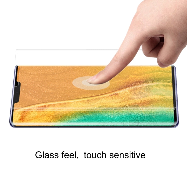 Hand applying hydrogel screen protector film for smooth touch
