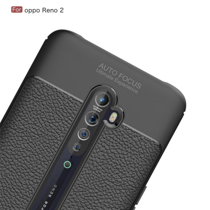For OPPO Reno 2 Litchi Texture TPU Shockproof Case, For OPPO Reno 2