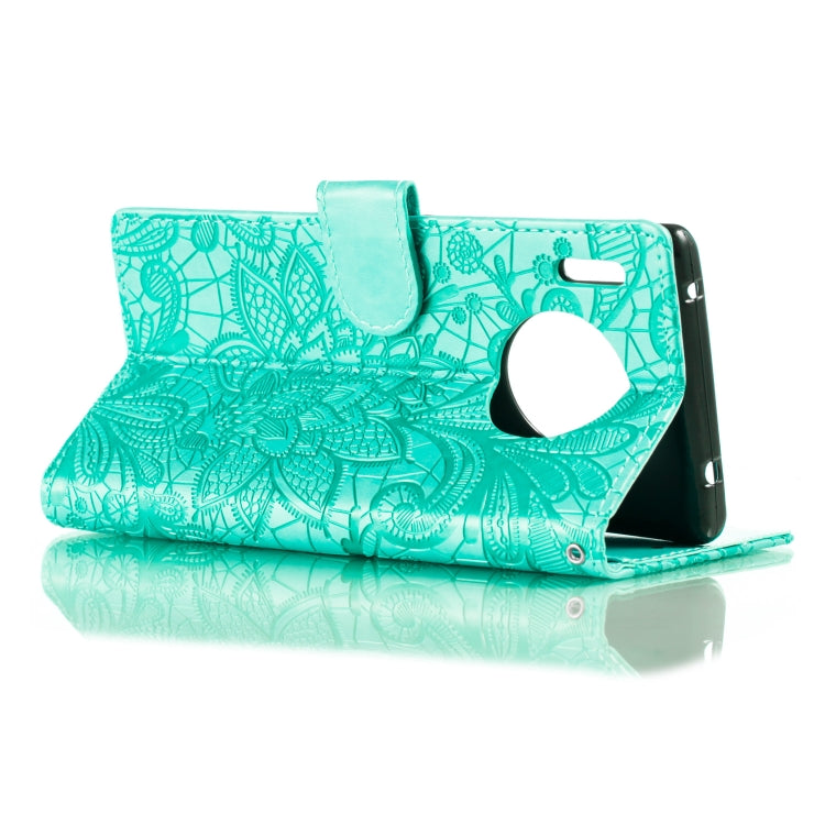 For Huawei Mate 30 Pro Lace Flower Embossing Pattern Horizontal Flip Leather Case , with Holder & Card Slots & Wallet & Photo Frame & Lanyard, For Huawei Mate 30 Pro