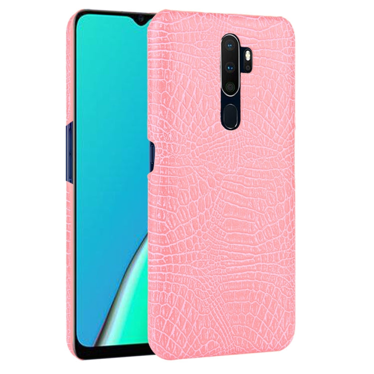 For Oppo A9 2020 / A5 2020 / A11X Shockproof Crocodile Texture PC + PU Case, For OPPO A9 2020